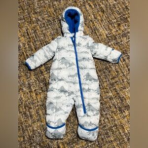 Spyder Blue Fleece Snowsuit